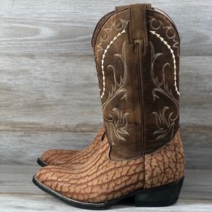 Andre V elephant skin cowboy boots